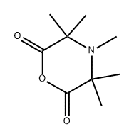 3,3,4,5,5-Pentamethylmorpholine-2,6-dione Structure