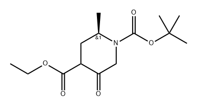 1-(tert-Butyl) 4-ethyl (2R)-2-methyl-5-oxopiperidine-1,4-dicarboxylate Structure