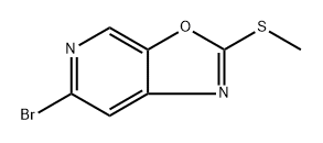 6-Bromo-2-(methylthio)oxazolo[5,4-c]pyridine 구조식 이미지