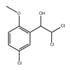 2,2-Dichloro-1-(5-chloro-2-methoxyphenyl)ethanol Structure