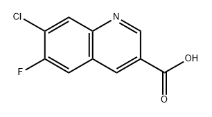 7-Chloro-6-fluoroquinoline-3-carboxylic acid Structure