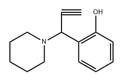 2-(1-(Piperidin-1-yl)prop-2-yn-1-yl)phenol Structure