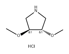 (3S,4S)-dimethoxypyrrolidine hydrochloride Structure