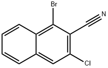 1-Bromo-3-chloro-2-naphthonitrile Structure