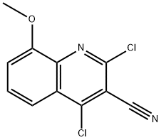 2,4-Dichloro-8-methoxyquinoline-3-carbonitrile Structure