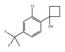 1-(2-chloro-4-(trifluoromethyl)phenyl)cyclobutanol Structure