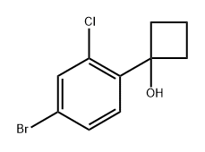 1-(4-bromo-2-chlorophenyl)cyclobutanol Structure