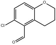 6-Chlorochromane-5-carbaldehyde Structure