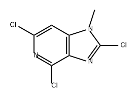 2,4,6-trichloro-1-methyl-1H-imidazo[4,5-c]pyridine 구조식 이미지