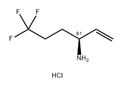 1-Hexen-3-amine, 6,6,6-trifluoro-, hydrochloride (1:1), (3S)- Structure