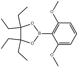 1,3,2-Dioxaborolane, 2-(2,6-dimethoxyphenyl)-4,4,5,5-tetraethyl- Structure