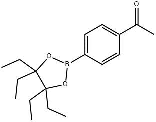 Ethanone, 1-[4-(4,4,5,5-tetraethyl-1,3,2-dioxaborolan-2-yl)phenyl]- Structure