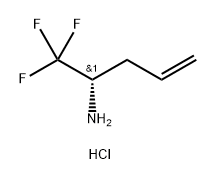 4-Penten-2-amine, 1,1,1-trifluoro-, hydrochloride (1:1), (2S)- 구조식 이미지