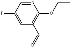 2-Ethoxy-5-fluoro-3-pyridinecarboxaldehyde Structure