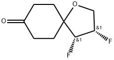 (3S,4R)-3,4-Difluoro-1-oxaspiro[4.5]decan-8-one Structure