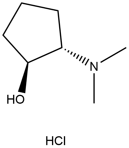 (1S,2S)-2-Dimethylamino-cyclopentanol hydrochloride Structure