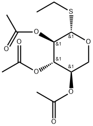 Ethyl 2,3,4-tri-O-acetyl-1-thio-β-D-xylopyranoside Structure