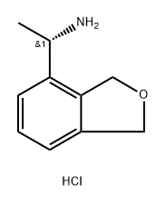 4-Isobenzofuranmethanamine, 1,3-dihydro-α-methyl-, hydrochloride (1:1), (αS)- 구조식 이미지
