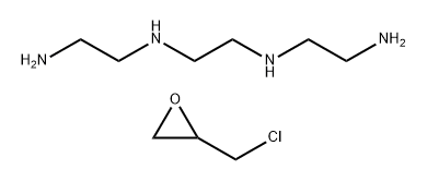 1,2-Ethanediamine, N,N'-bis(2-aminoethyl)-, polymer with (chloromethyl)oxirane Structure