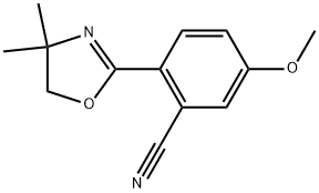 2-(4,4-dimethyl-4,5-dihydrooxazol-2-yl)-5-methoxybenzonitrile Structure