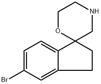 5-Bromo-2,3-dihydrospiro[indene-1,2'-morpholine 구조식 이미지