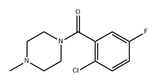 (2-chloro-5-fluorophenyl)(4-methylpiperazin-1-yl)methanone Structure