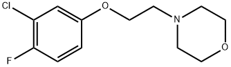 4-(2-(3-chloro-4-fluorophenoxy)ethyl)morpholine Structure