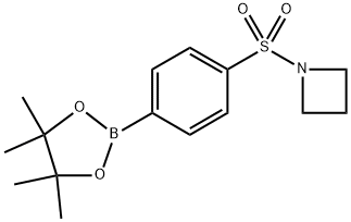 Azetidine, 1-[[4-(4,4,5,5-tetramethyl-1,3,2-dioxaborolan-2-yl)phenyl]sulfonyl]- 구조식 이미지
