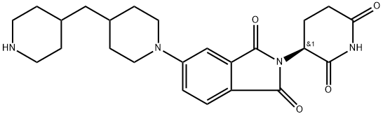 2-(2,6-dioxopiperidin-3-yl)-5-(4-(piperidin-4-ylmethyl)piperidin-1-yl)isoindoline-1,3-dione Structure