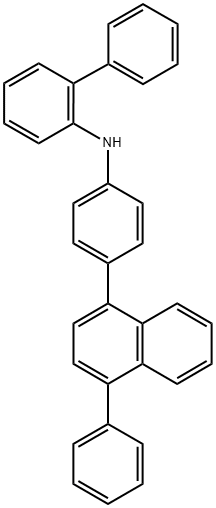 N-[4-(4-Phenyl-1-naphthalenyl)phenyl]-[1,1′-biphenyl]-2-amine Structure