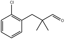 Benzenepropanal, 2-chloro-α,α-dimethyl- 구조식 이미지