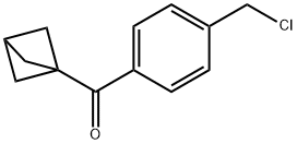 Bicyclo[1.1.1]pent-1-yl[4-(chloromethyl)phenyl]methanone 구조식 이미지