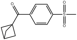 Bicyclo[1.1.1]pent-1-yl[4-(methylsulfonyl)phenyl]methanone Structure