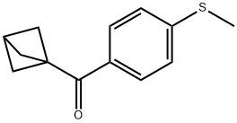 Bicyclo[1.1.1]pent-1-yl[4-(methylthio)phenyl]methanone Structure