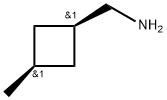 (cis-3-Methylcyclobutyl)methanamine 구조식 이미지