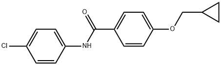 N-(4-Chlorophenyl)-4-(cyclopropylmethoxy)benzamide Structure