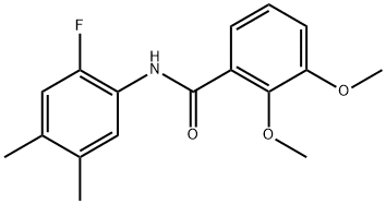 N-(2-Fluoro-4,5-dimethylphenyl)-2,3-dimethoxybenzamide Structure