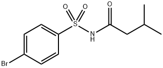 Butanamide, N-[(4-bromophenyl)sulfonyl]-3-methyl- Structure