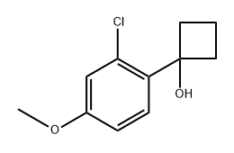 1-(2-chloro-4-methoxyphenyl)cyclobutanol Structure