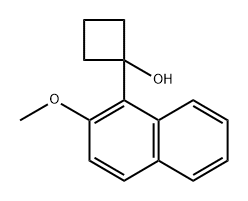 1-(2-methoxynaphthalen-1-yl)cyclobutanol Structure