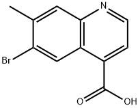 6-Bromo-7-methylquinoline-4-carboxylic acid Structure