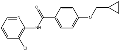 N-(3-Chloro-2-pyridinyl)-4-(cyclopropylmethoxy)benzamide Structure