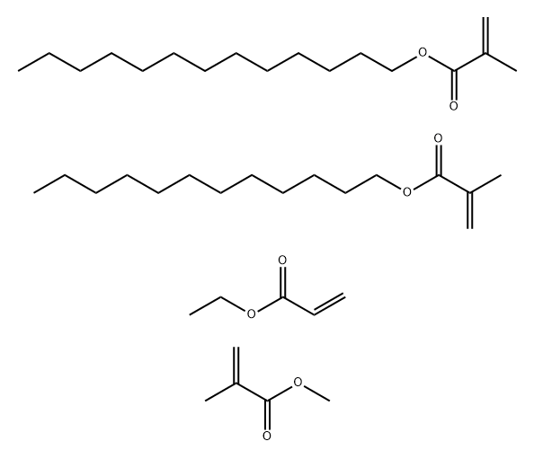 에틸2-프로페노에이트,메틸2-메틸-2-프로페노에이트및트리데실2-메틸-2-프로페노에이트를갖는도데실2-메틸-2-프로페노에이트중합체 구조식 이미지