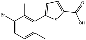 5-(3-Bromo-2,6-dimethylphenyl)-2-thiophenecarboxylic acid Structure