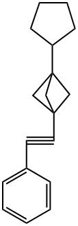 1-cyclopentyl-3-(phenylethynyl)bicyclo[1.1.1]pentane Structure