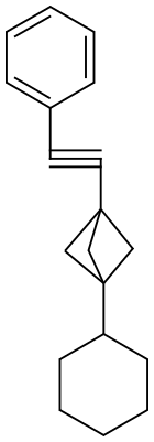 1-cyclohexyl-3-(phenylethynyl)bicyclo[1.1.1]pentane Structure