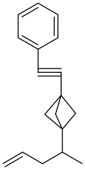 1-(pent-4-en-2-yl)-3-(phenylethynyl)bicyclo[1.1.1]pentane Structure