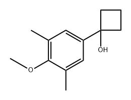 1-(4-methoxy-3,5-dimethylphenyl)cyclobutanol Structure