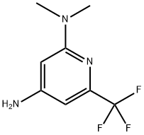 N2,N2-Dimethyl-6-(trifluoromethyl)pyridine-2,4-diamine 구조식 이미지