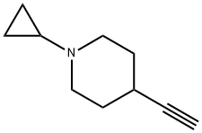 1-Cyclopropyl-4-ethynylpiperidine Structure